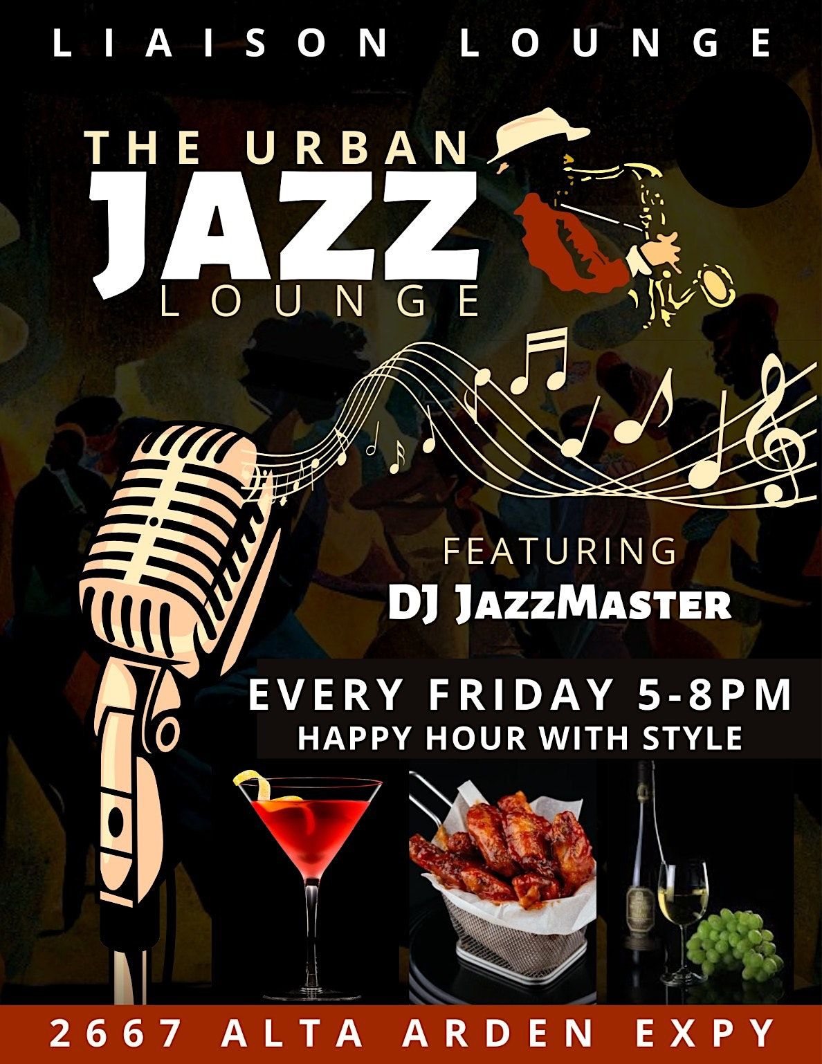 Urban Jazz Friday 5-8 at Liaison Lounge | Liaison Lounge, Sacramento ...