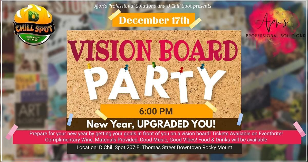 2022 Vision Board Party | D Chill Spot, Rocky Mount, NC | December 17, 2021
