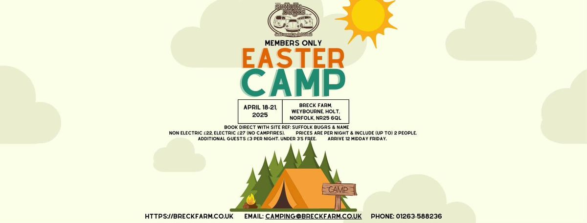 Suffolk Bugrs EASTER CAMP 2025 | Breck Farm, Holt, EN | April 18 to ...