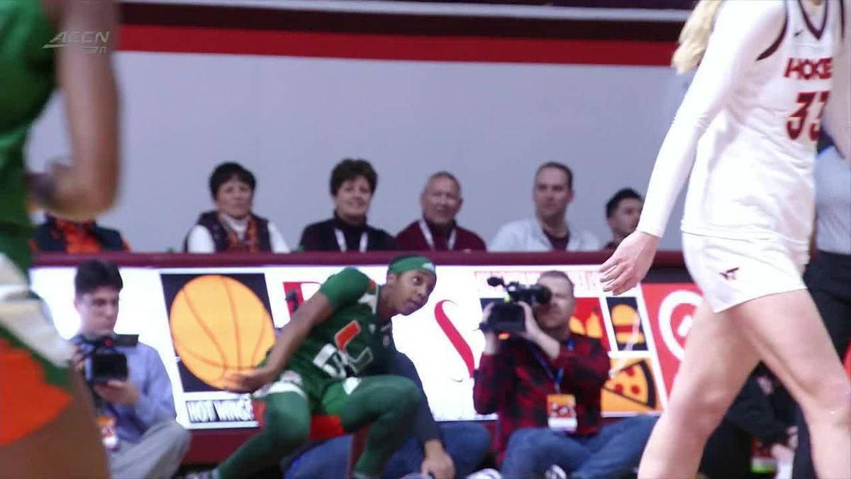 Miami Hurricanes at Virginia Tech Hokies Womens Basketball at Cassell Coliseum