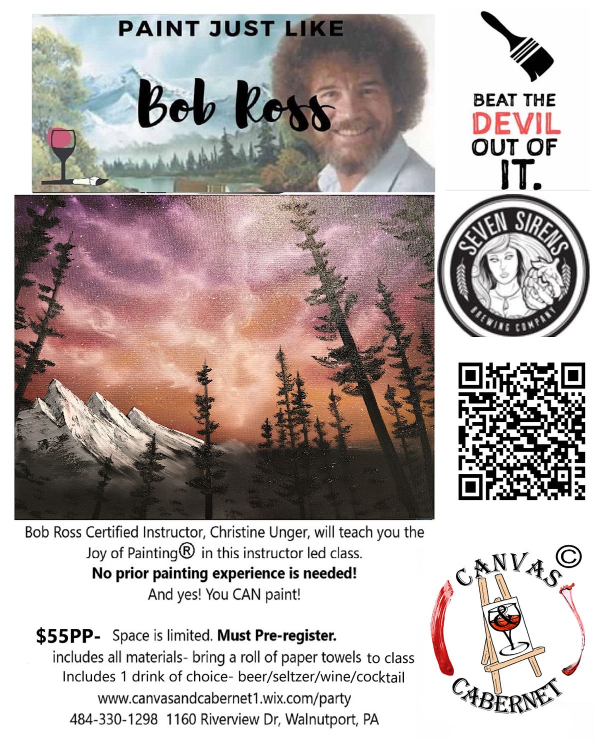 Paint Like Bob Ross at Seven Sirens Brewing Company | Seven Sirens ...