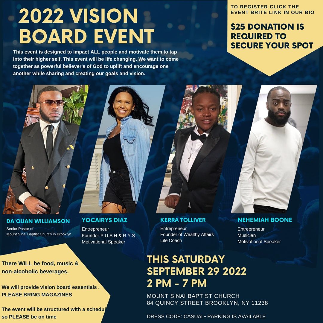 RYS ANNUAL VISION BOARD \/ NETWORKING EVENT 2022