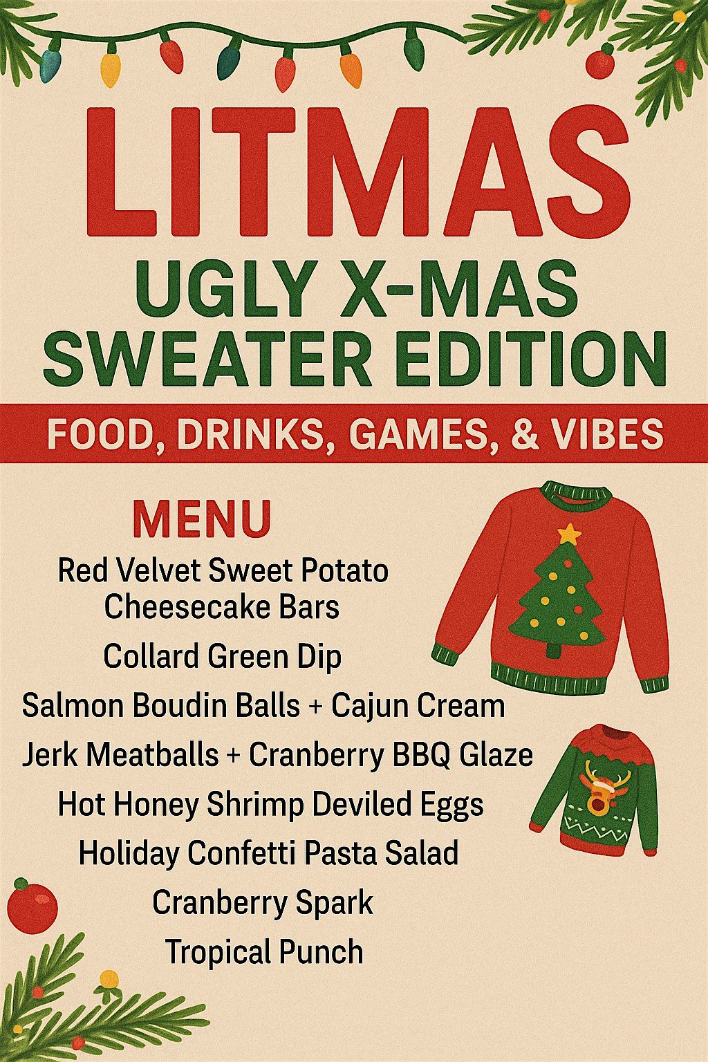 LITMAS: Ugly Christmas Sweater Edition