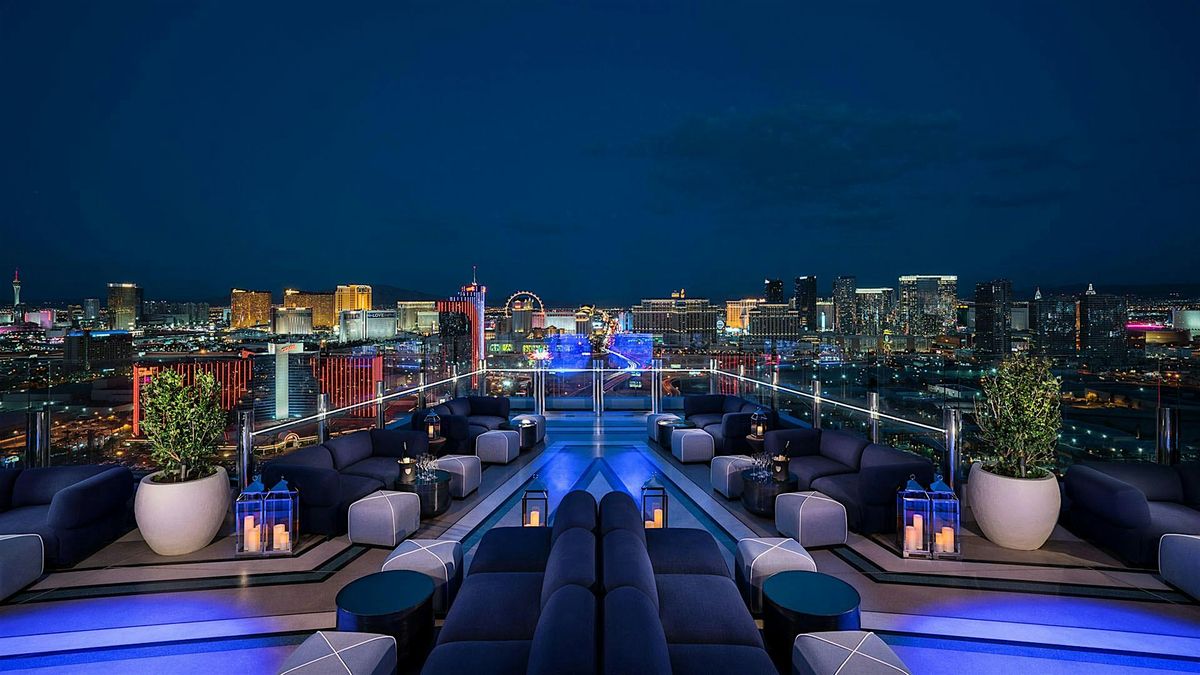 GHOST BAR ROOFTOP 55th floor (The Best Views in Las Vegas) [5\/21]