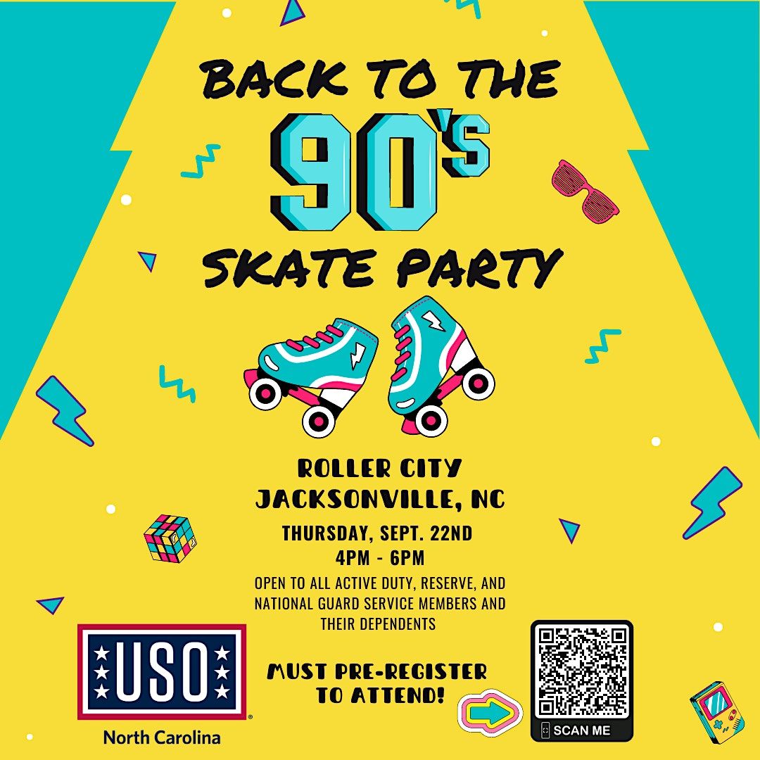 Back To The 90s Skate Party Jacksonville NC Roller City Back to the 90s skate party jacksonville nc roller city