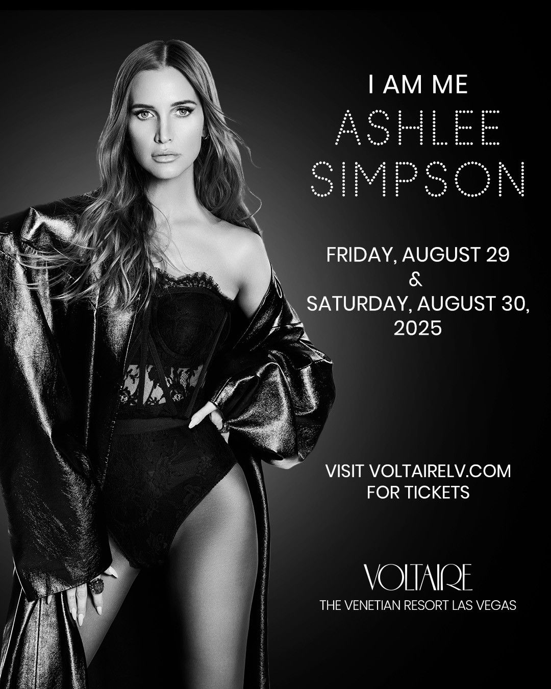 Ashlee Simpson at Voltaire at the Venetian Las Vegas