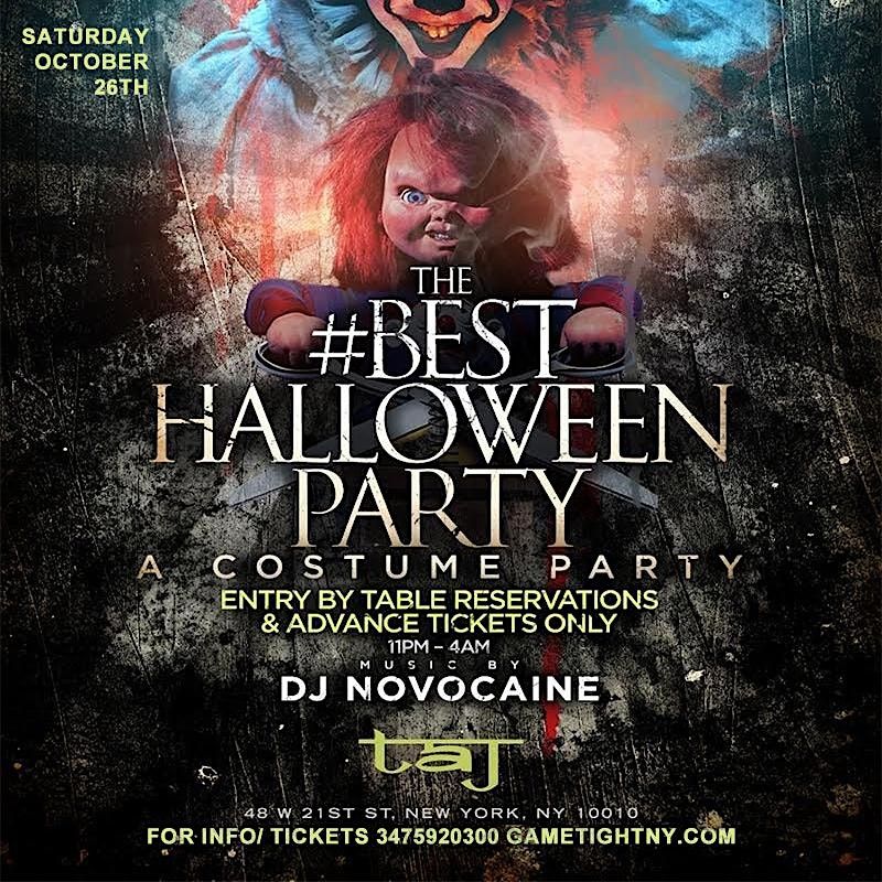 Buy Tickets Now for Taj Lounge Halloween Saturday Night 2024 Taj II