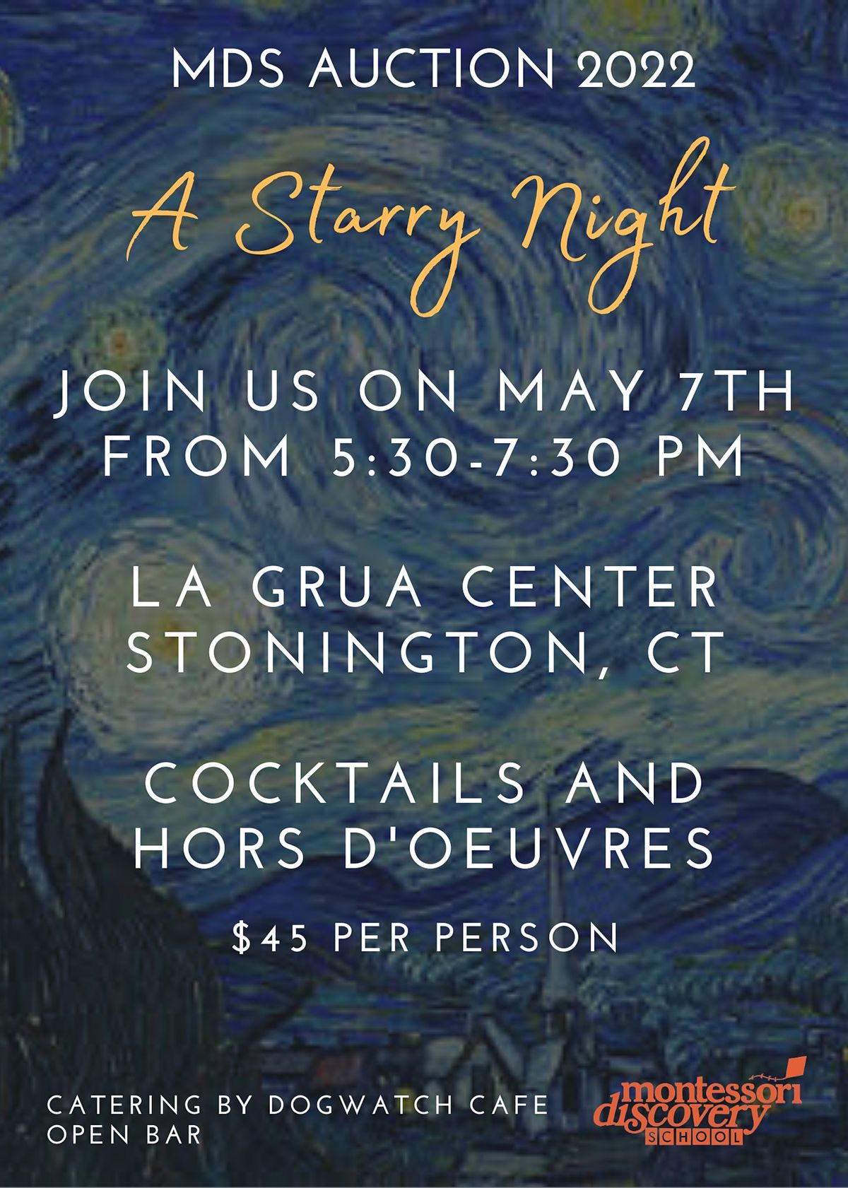 MDS 2022 A Starry Night Auction | La Grua Center, Stonington, CT | May MDS 2022 A Starry Night Auction | La Grua Center, Stonington, CT | May