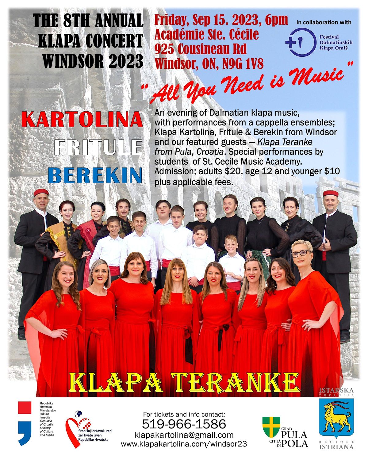 8th Annual Klapa Concert, Windsor 2023 Academie Ste Cecile Academy Of