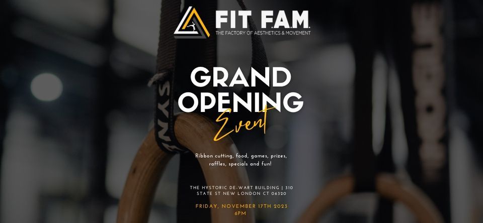 Fit Fam Grand Opening Event Fit Fam New London Ct November 17 2023