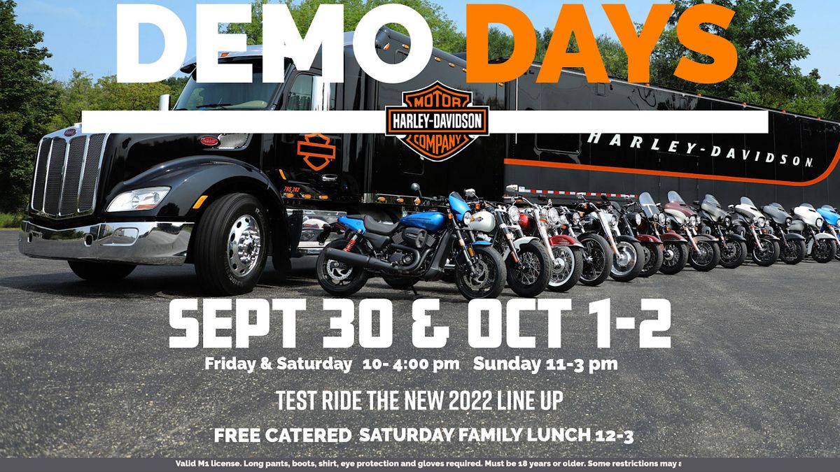 Factory Harley-Davidson Demo fleet Truck in Town Tour at Biggs Harley ...