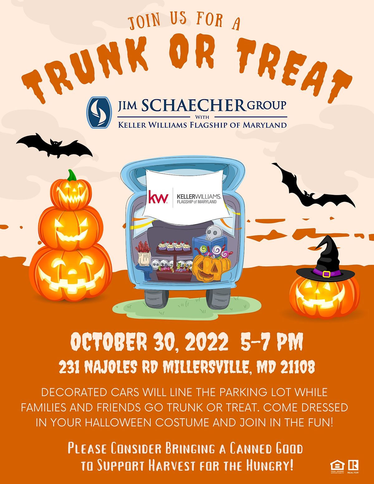 Trunk or Treat with the Jim Schaecher Group Keller Williams Flagship