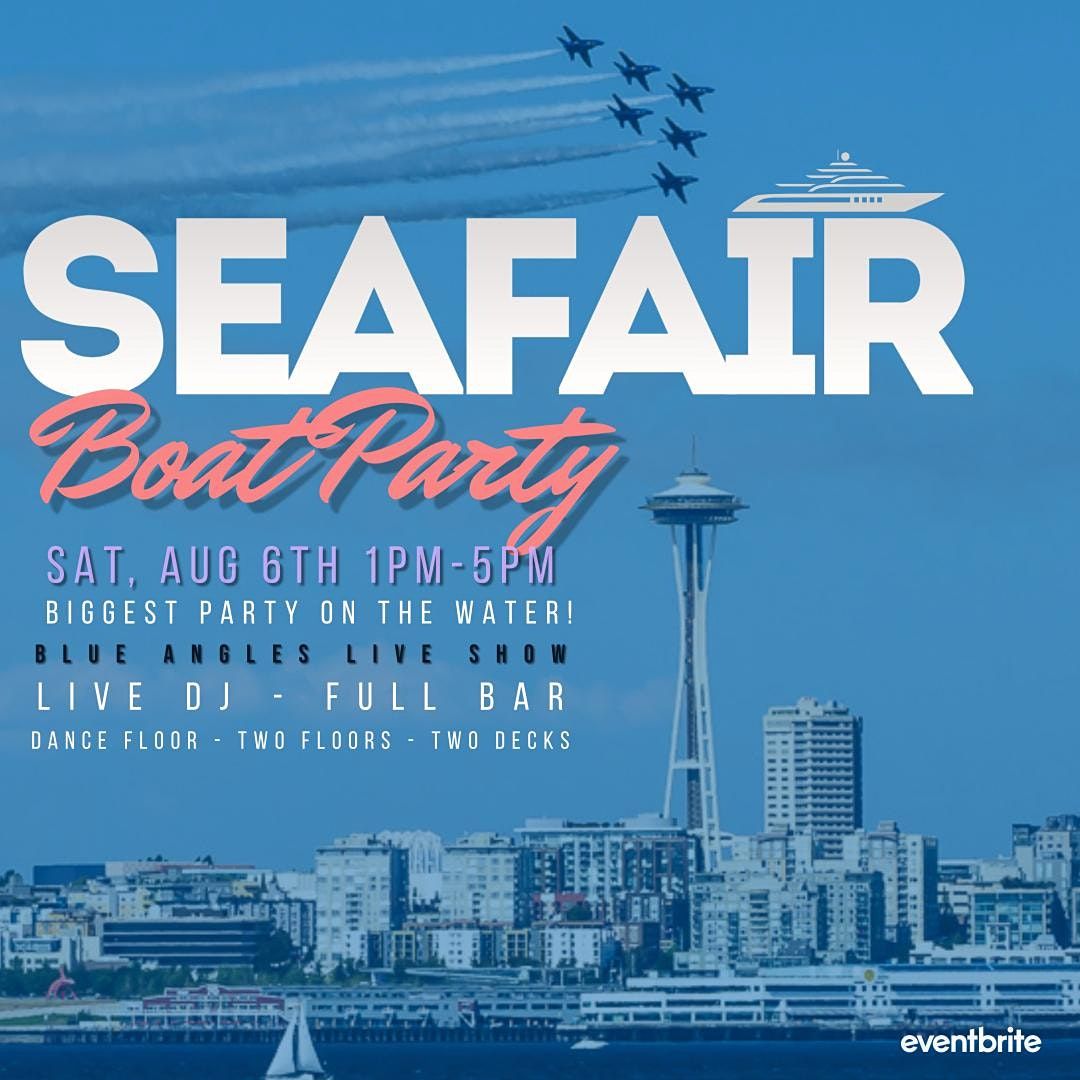 2022 Seafair Boat PartyBlue Angels Show Seattle Boat Parties