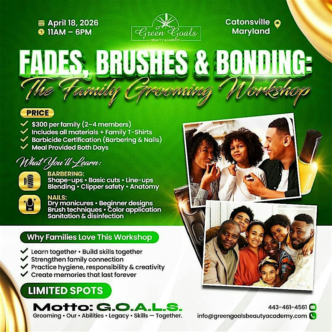 Fades, Brushes & Bonding: The Family Grooming Workshop