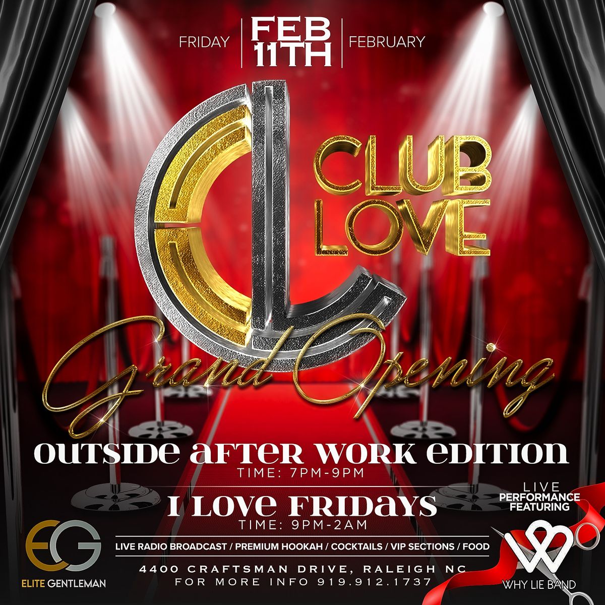 Club Love Grand Opening | Club Love, Raleigh, NC | February 11 to February  12