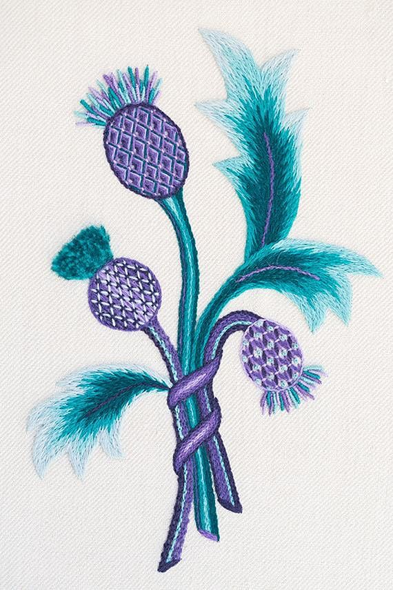 In-Person Crewelwork Thistle (Two-Session Class) | San Francisco School ...