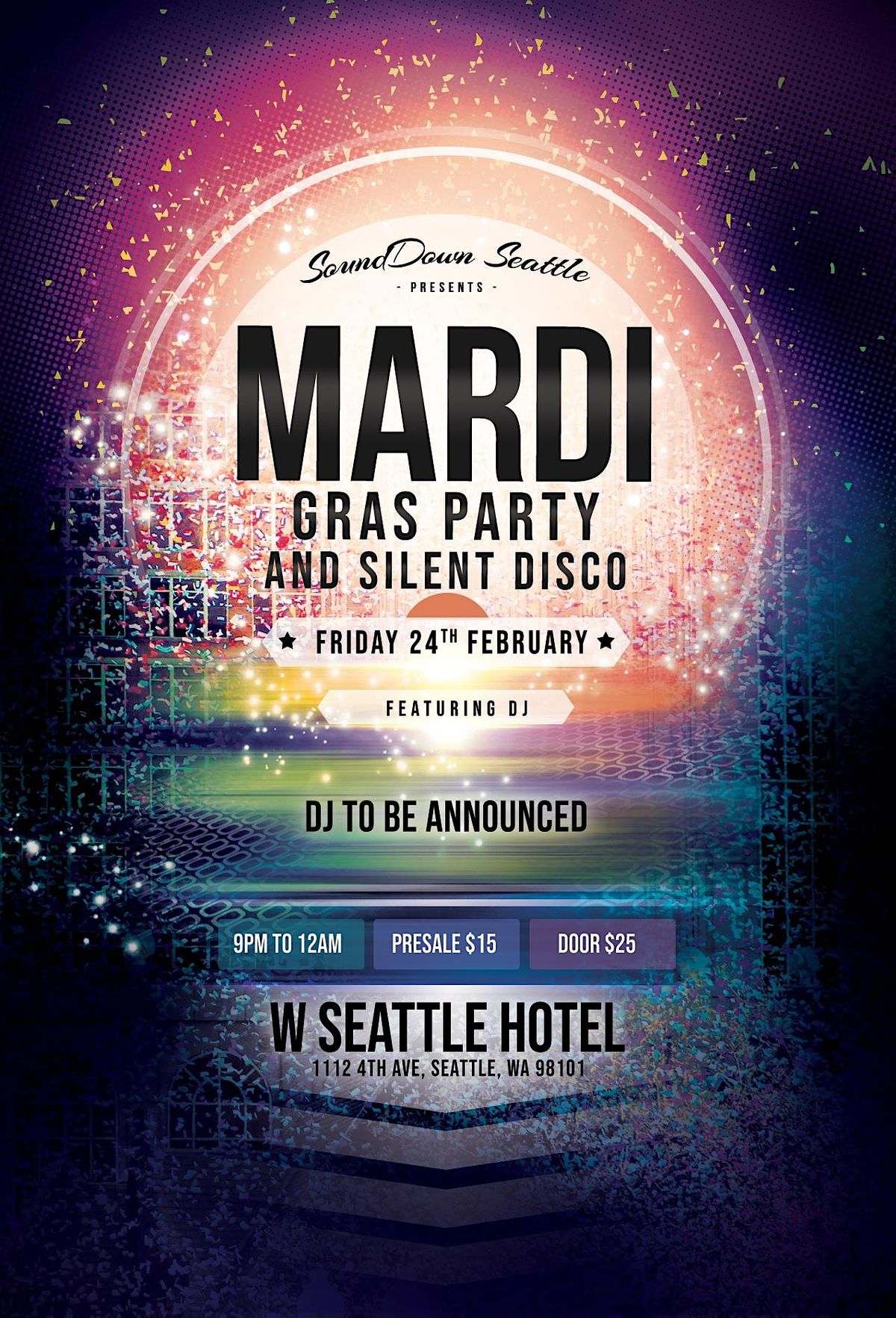 carnival mardi gras silent disco