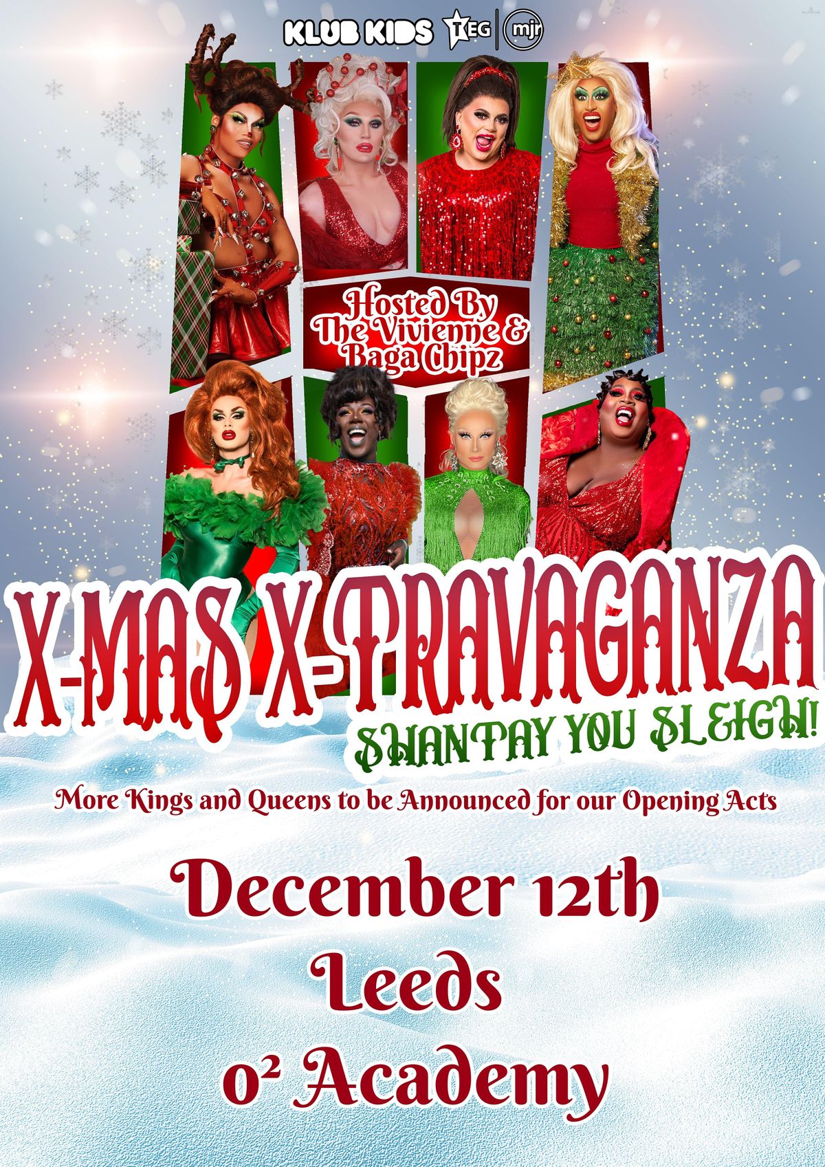 Christmas Queens Tour 2022 Klub Kids Stockton Presents Shantay You Sleigh (Ages 14+) | Globe Theatre,  Stockton-On-Tees, En | March 1, 2022
