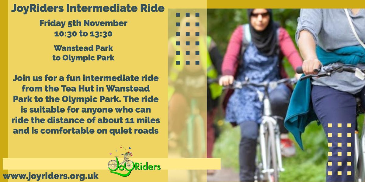 Intermediate Rides Womens Intermediate Bike Ride Wanstead Park to Olympic Park at Tea Hut ...
