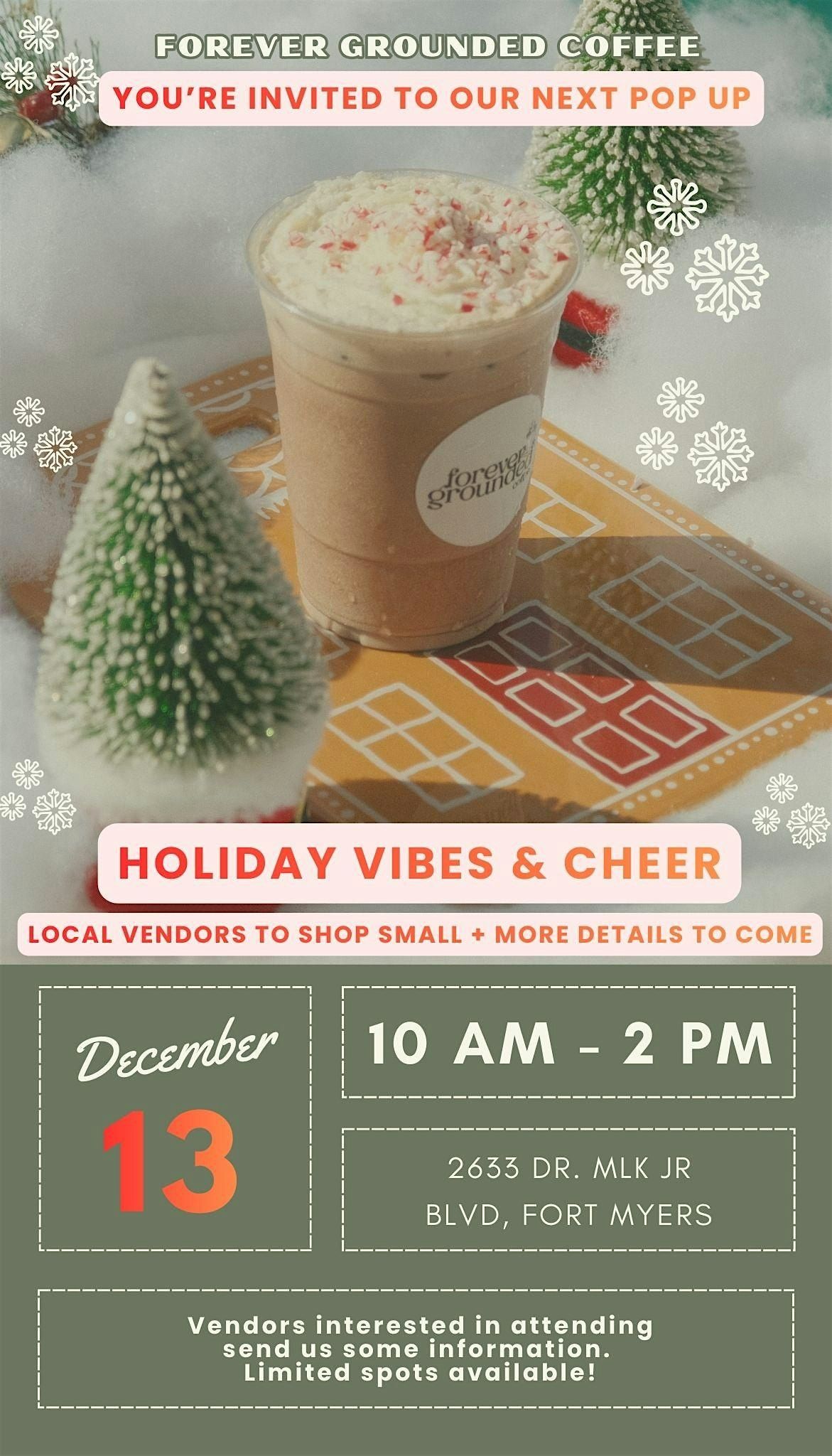 Holiday Pop Up at Forever Grounded Coffee!