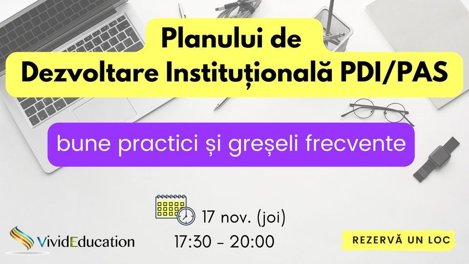 Curs directori „Documente de Management Educațional - PDI/PAS