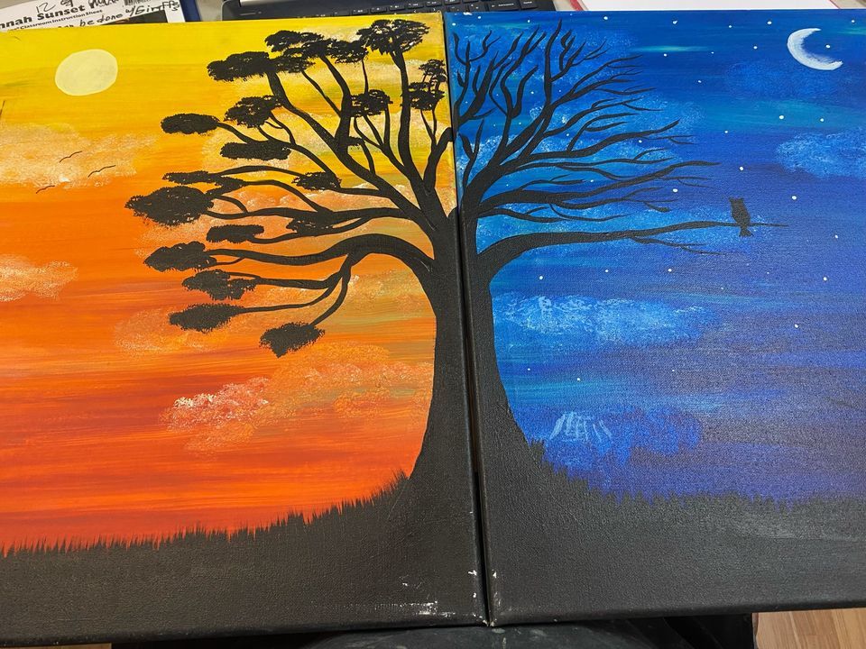 Couples Canvas Class | Twin Falls, ID Hands On | July 30, 2022