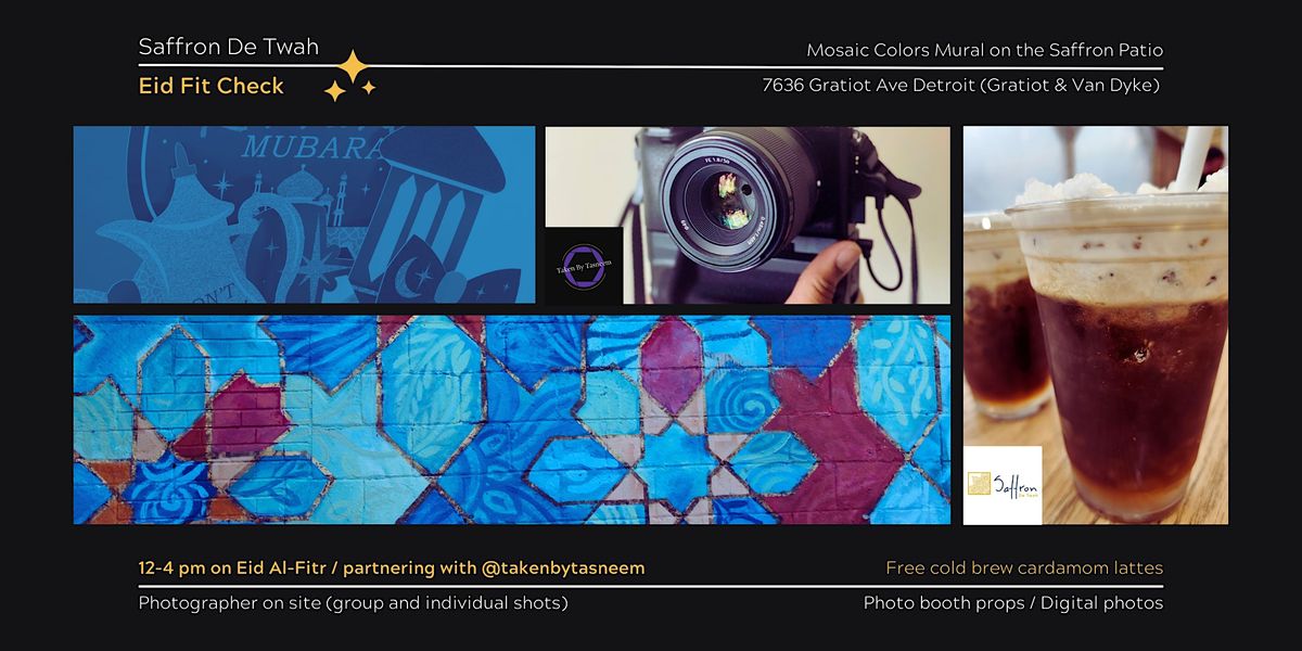 Eid Fit Check at the Saffron De Twah Mosaic Colors Mural Saffron De