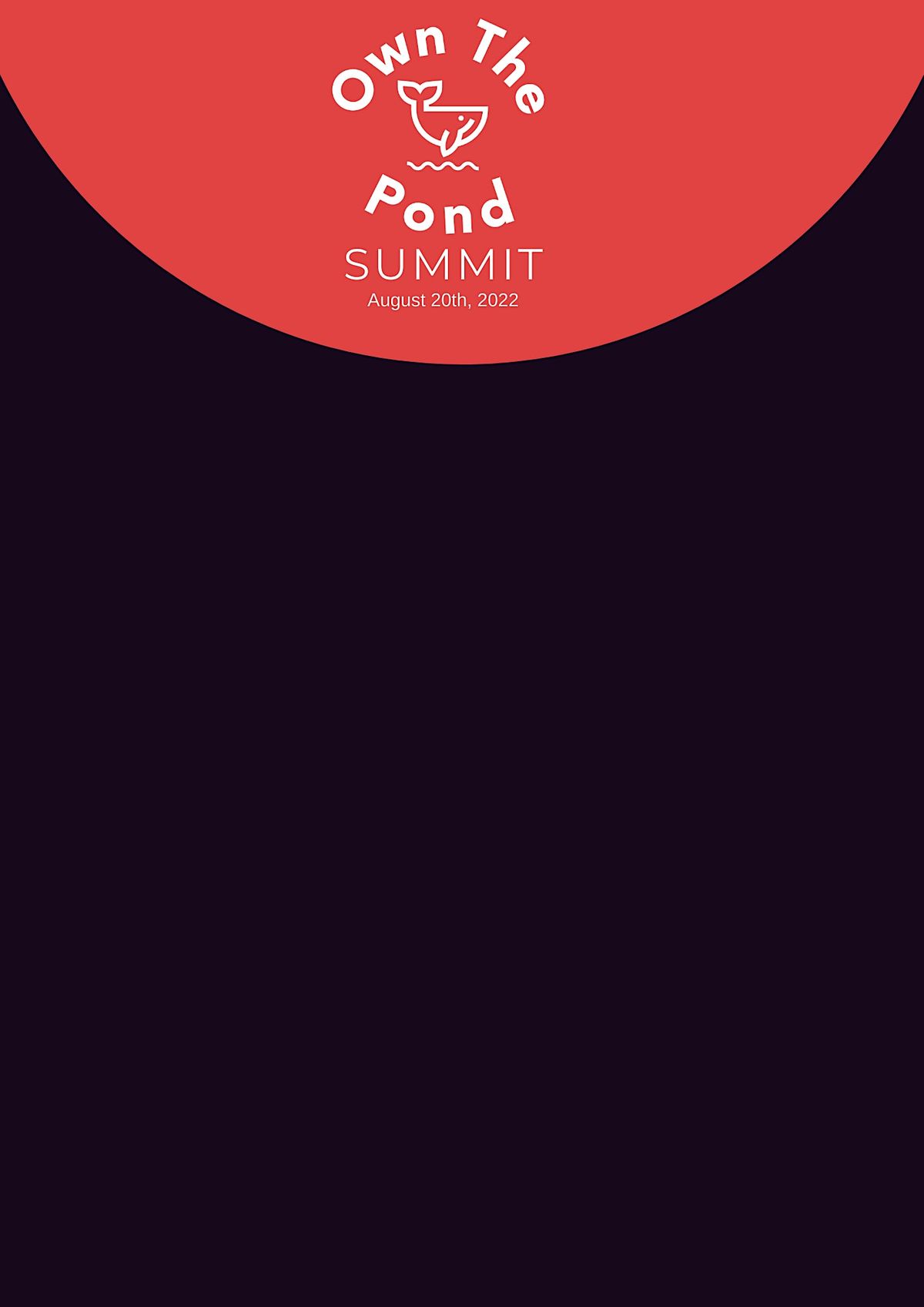 Own The Pond Summit 2023 | 3223 N 45th St, Omaha, NE | August 19, 2023