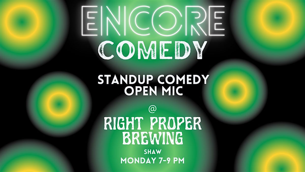 Happy Hour Comedy Show at Right Proper Brewing! (Washington, DC)