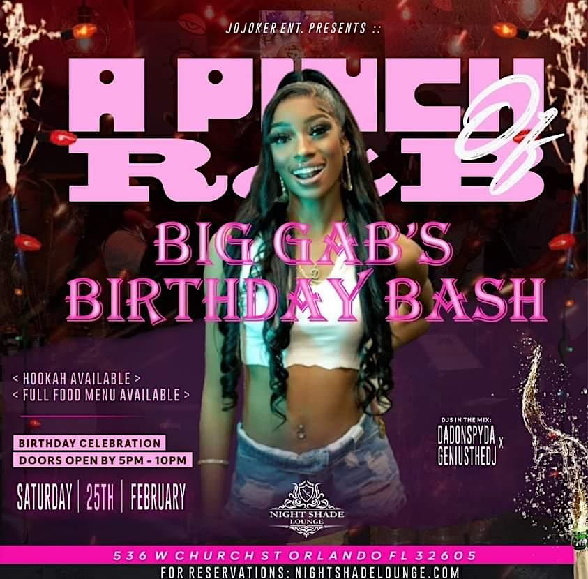 Pinch Event A Pinch Of R&B | Night Shade Lounge Orlando | March 18, 2023