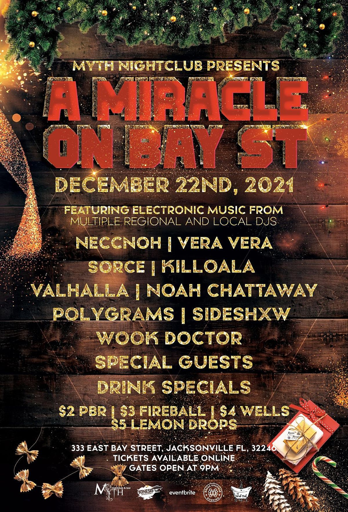 Myth Nightclub Presents: A Miracle on Bay Street |12.22.21