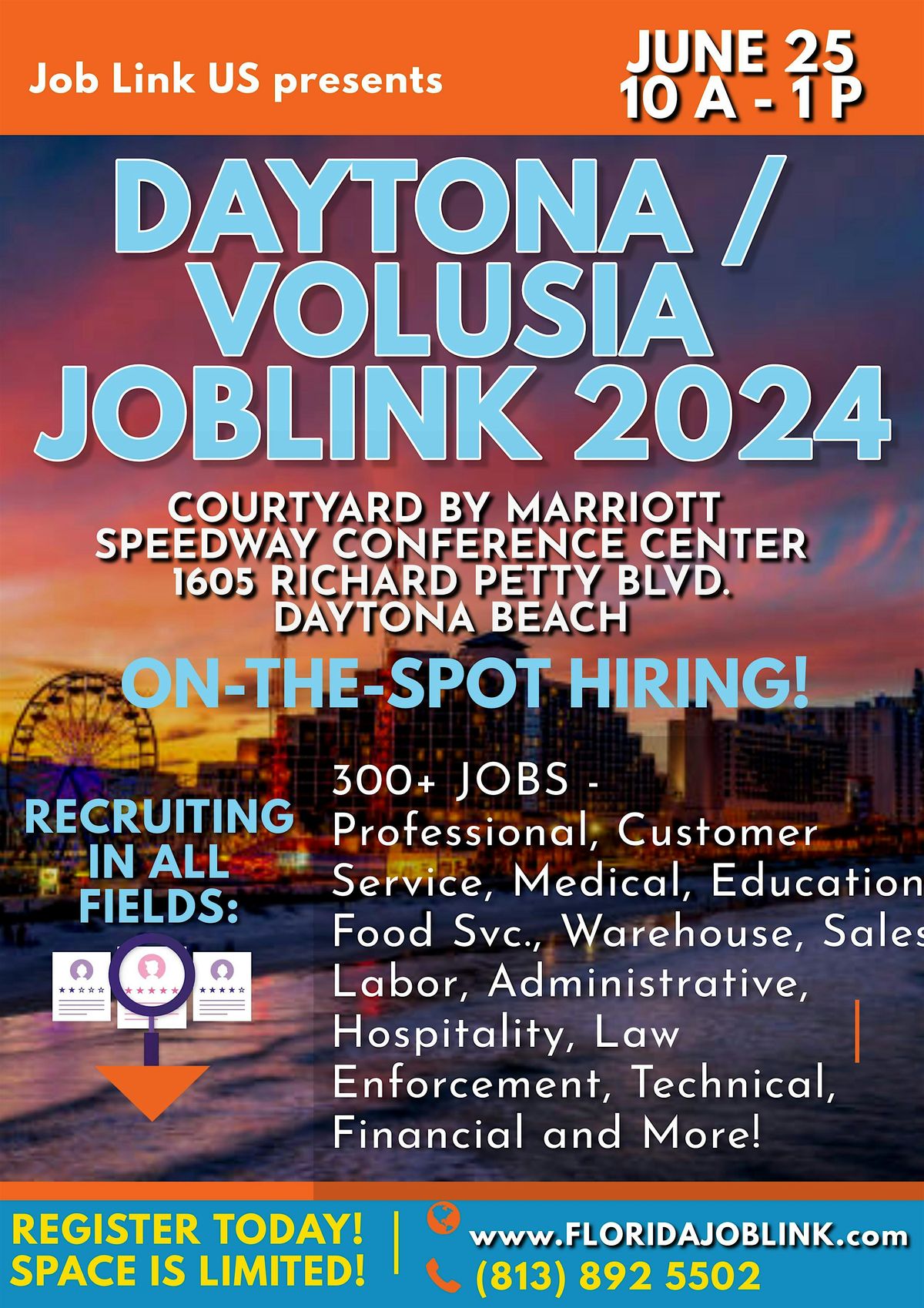 DAYTONA / VOLUSIA JOBLINK JOB FAIR JOB LINK 2025 MAY 28 COURTYARD