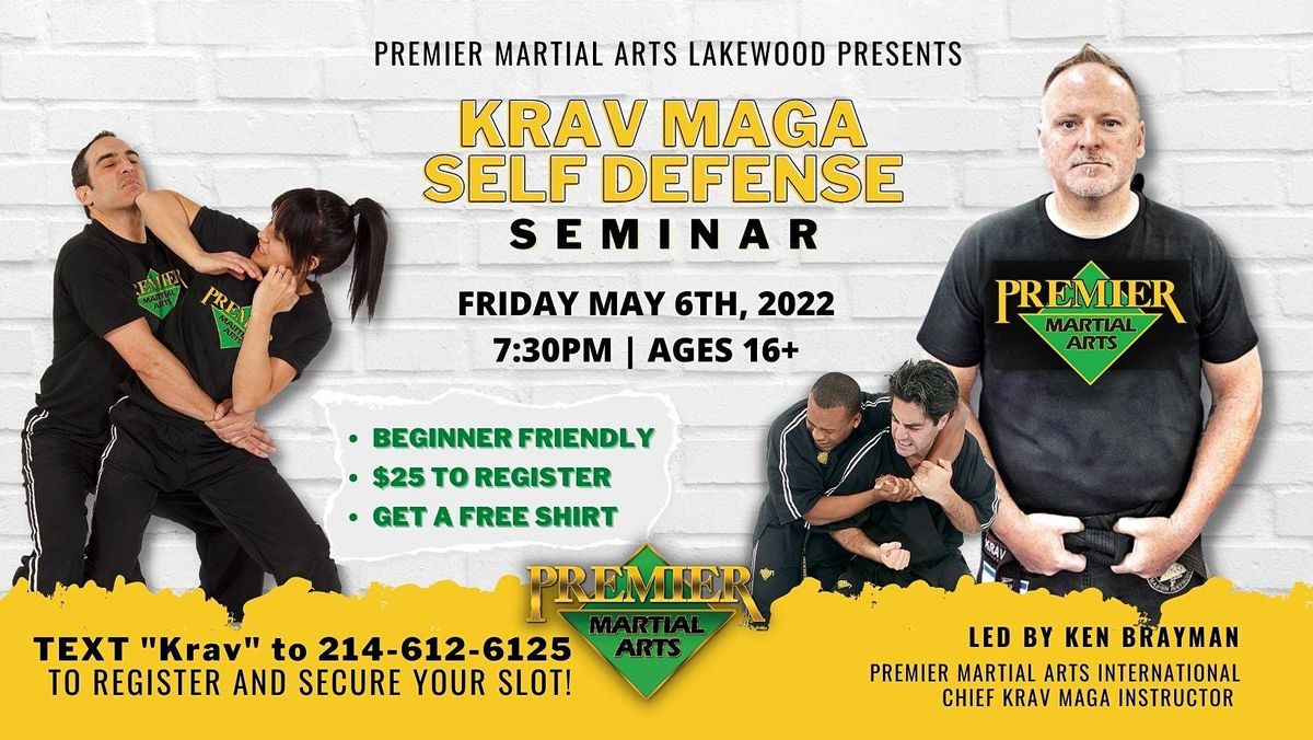 Krav Maga Self Defense Seminar by Ken Brayman Premier Martial Arts