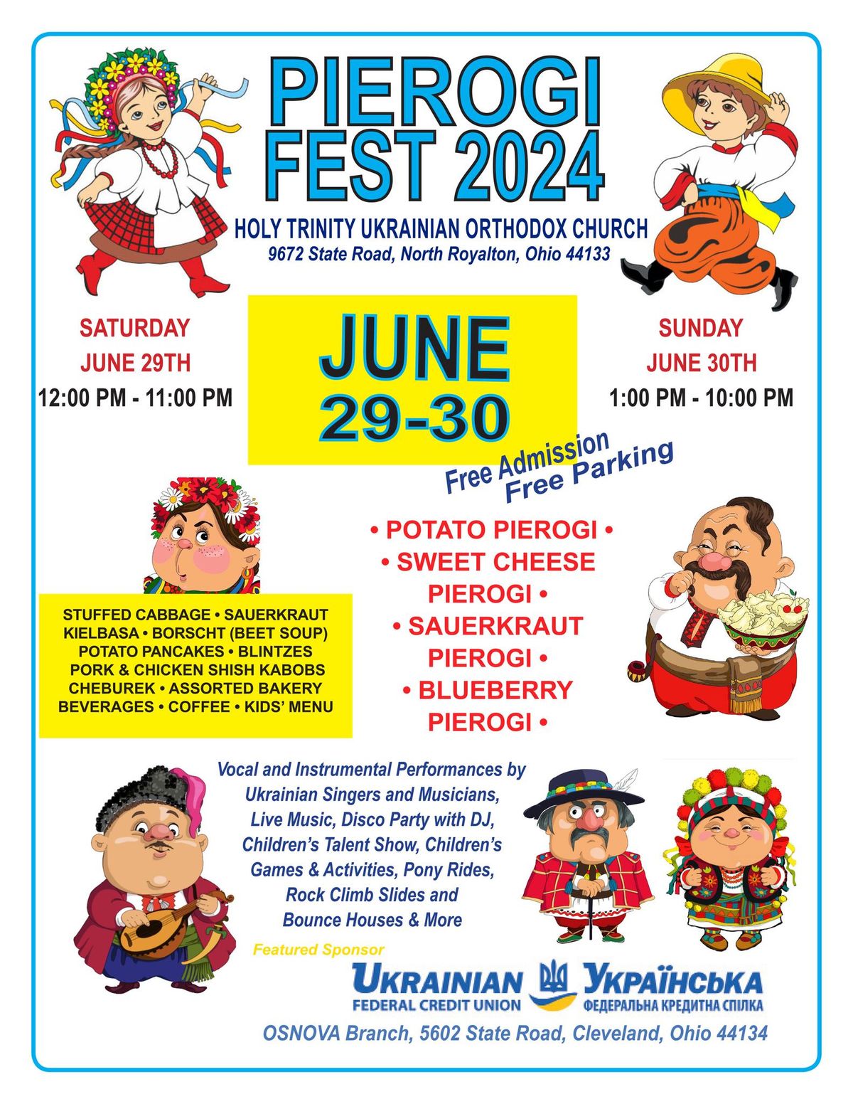 2024 Pierogi Fest 9672 State Rd, North Royalton, OH, United States