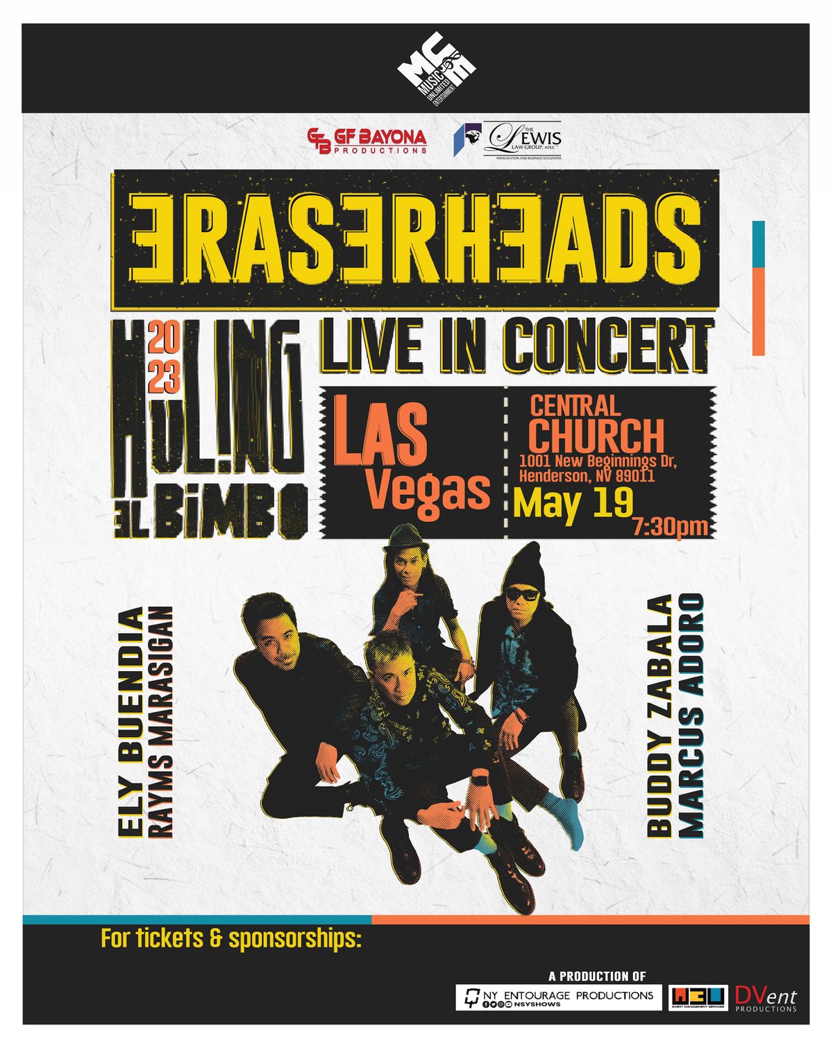 Eraserheads Live in Las Vegas 2023 Central Church Henderson, NV