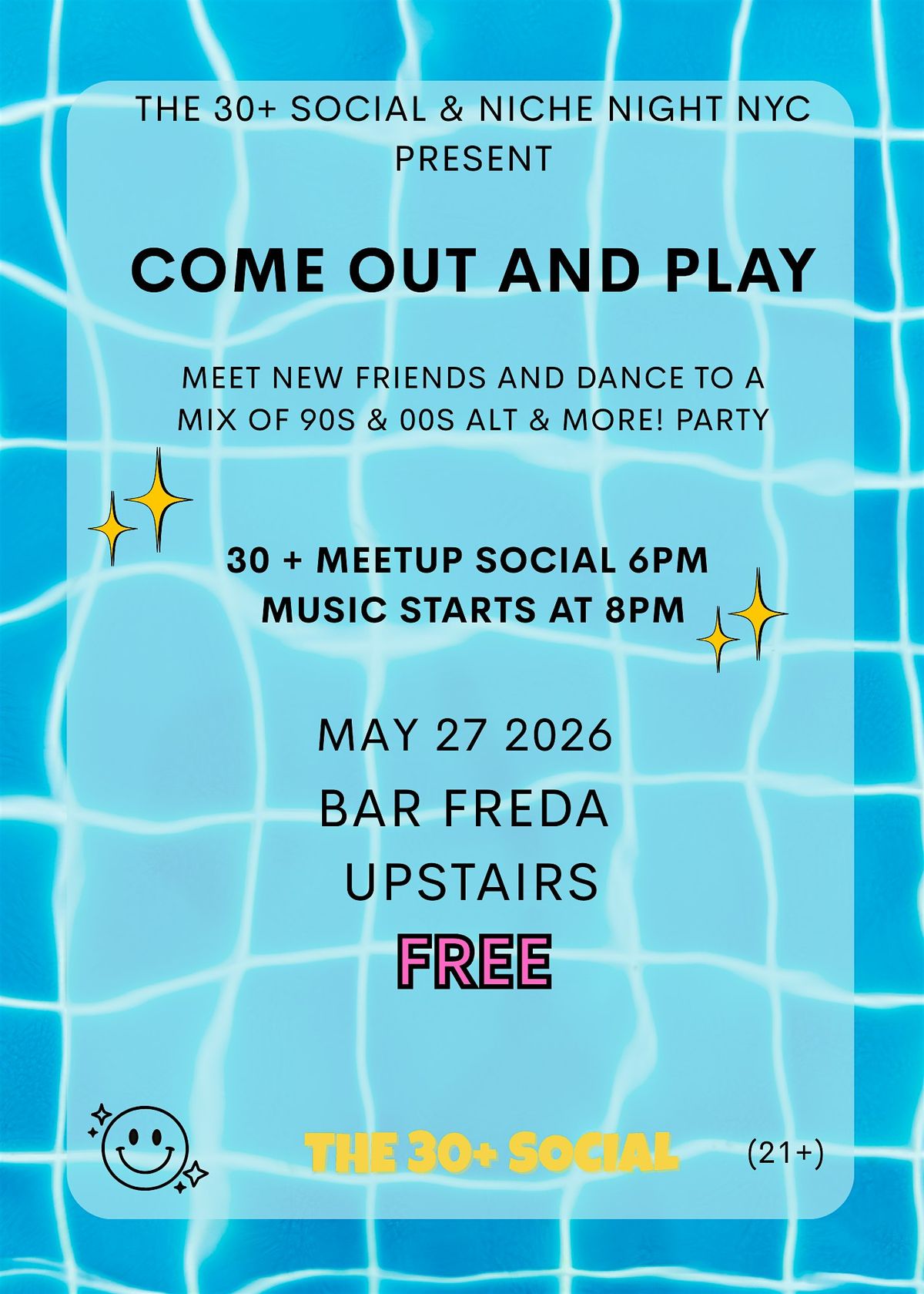 Niche Night NYC & 30+ Social: Come out and play