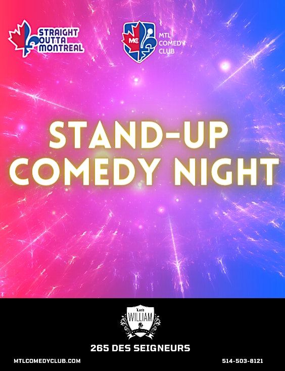 Saturday Night English Stand-Up Comedy Show By MTLCOMEDYCLUB.COM