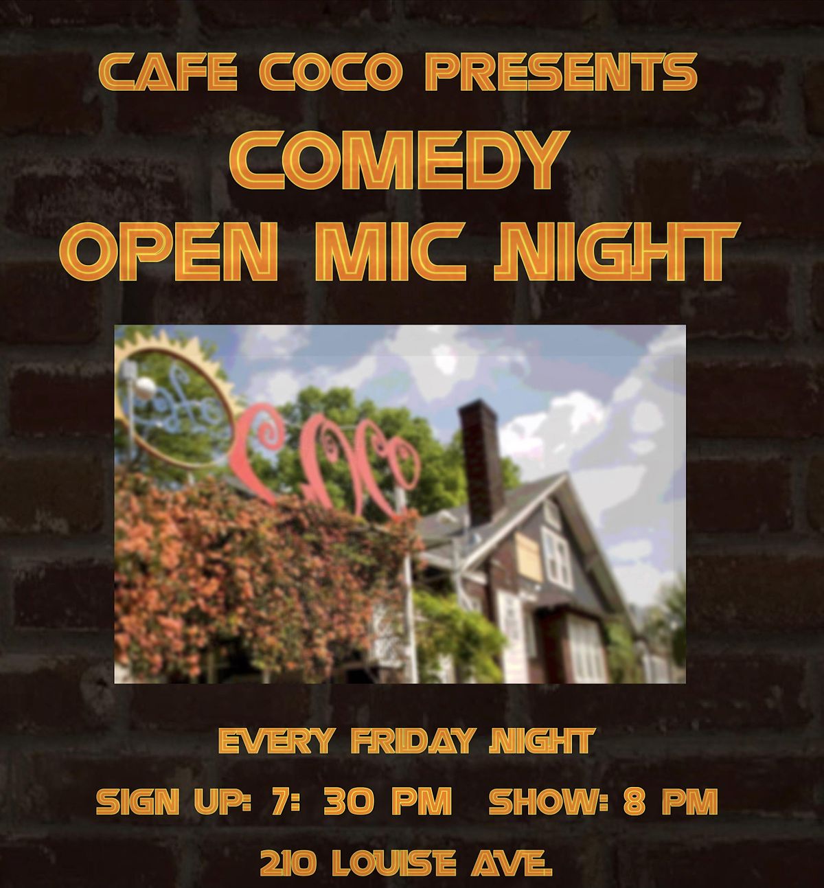 COMEDY NIGHT at Cafe Coco