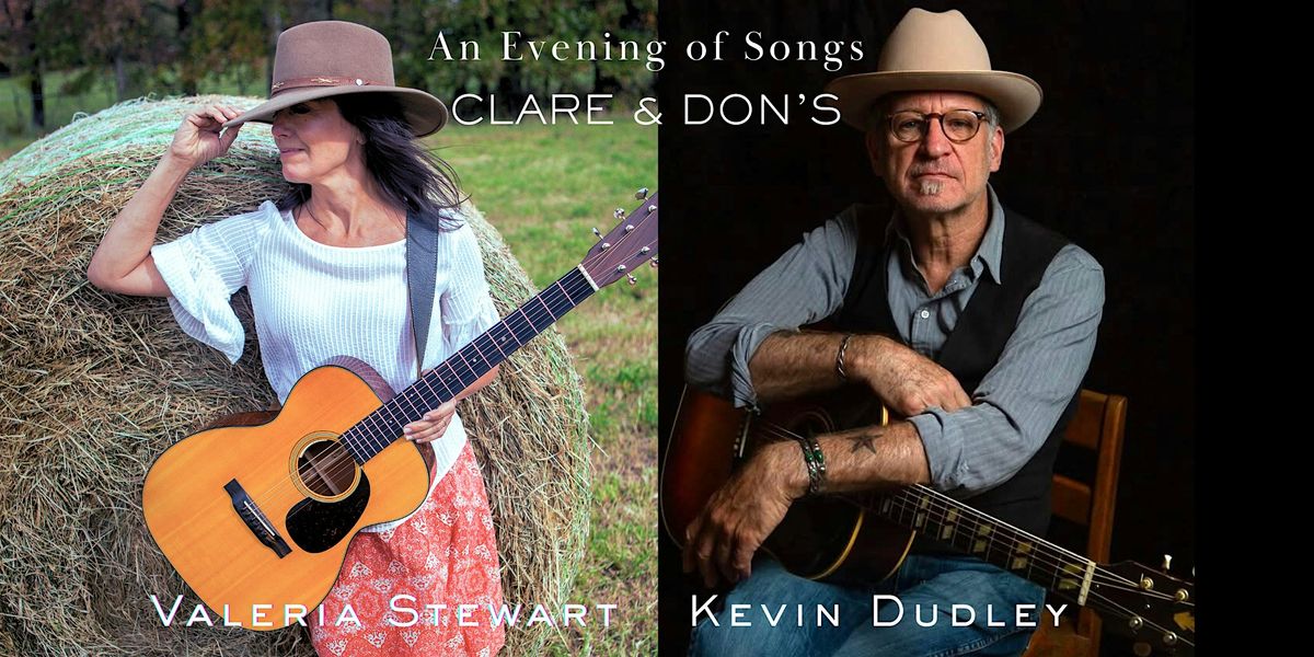 An Evening of Songs with Valeria Stewart + Kevin Dudley at Clare & Don\u2019s