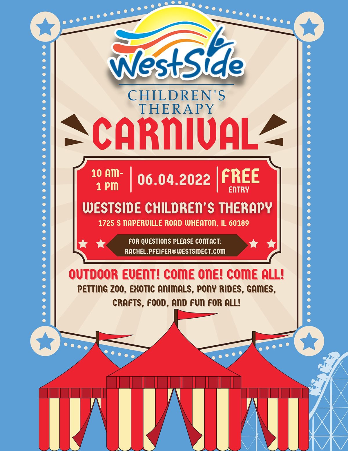 FREE Carnival in Schaumburg! Westside Schaumburg Parking Lot June