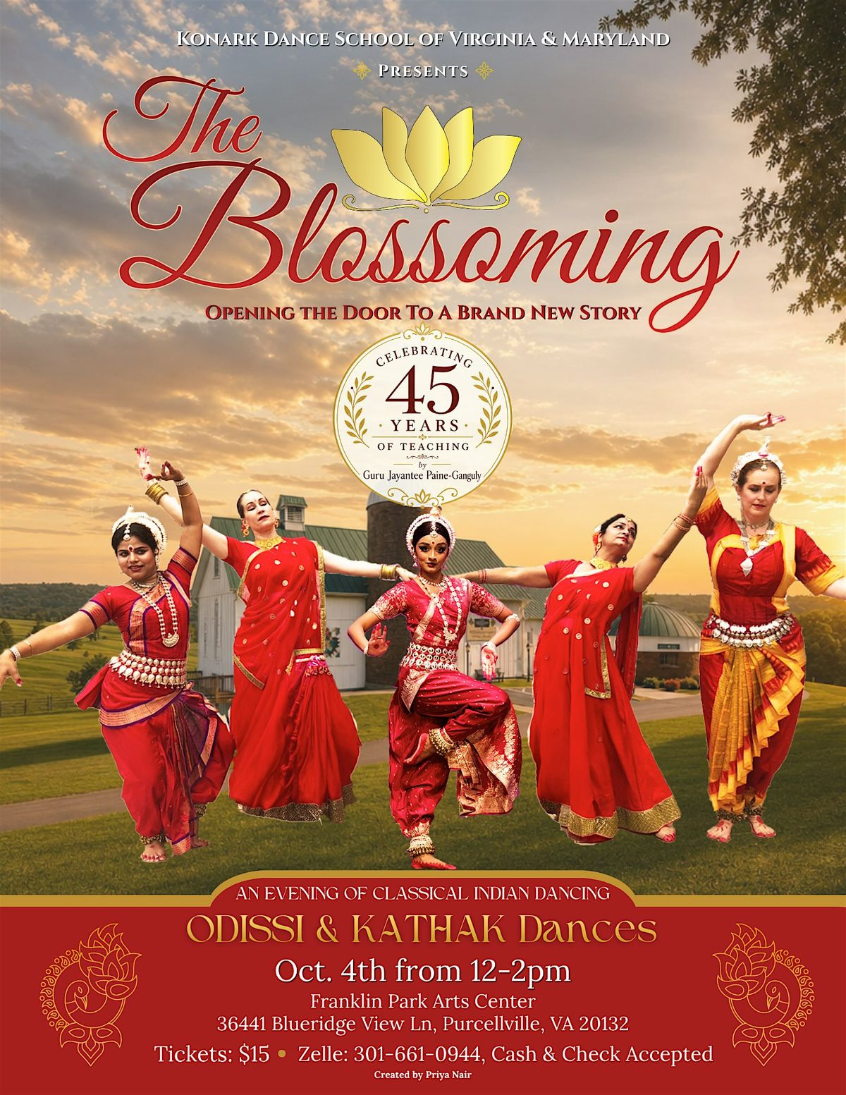 Blossoming - 45 Years of Teaching (KONARK Dance) in Loudoun