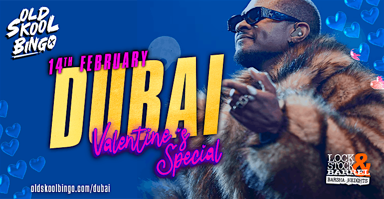Old Skool Bingo Valentines Special Sat 14th Feb DUBAI