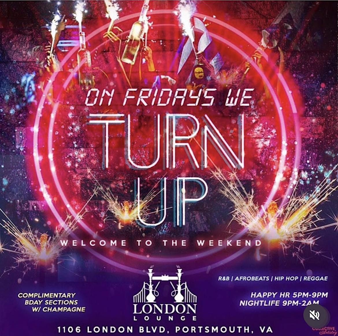 Forever Fridays @Londonlounge757\u2026.Eat drink vibe party hookah