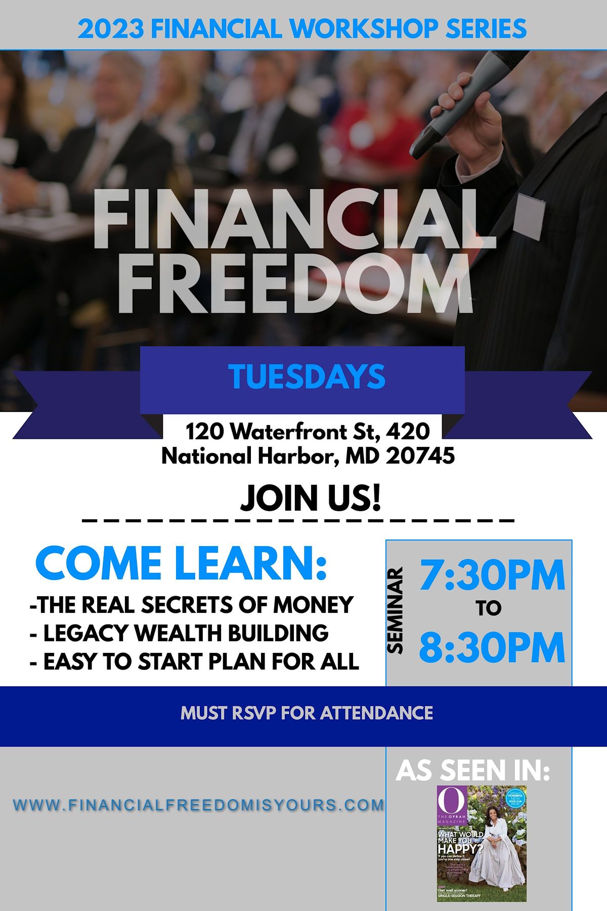 Financial Freedom Tuesdays at 120 Waterfront St suite 420, Oxon Hill on ...