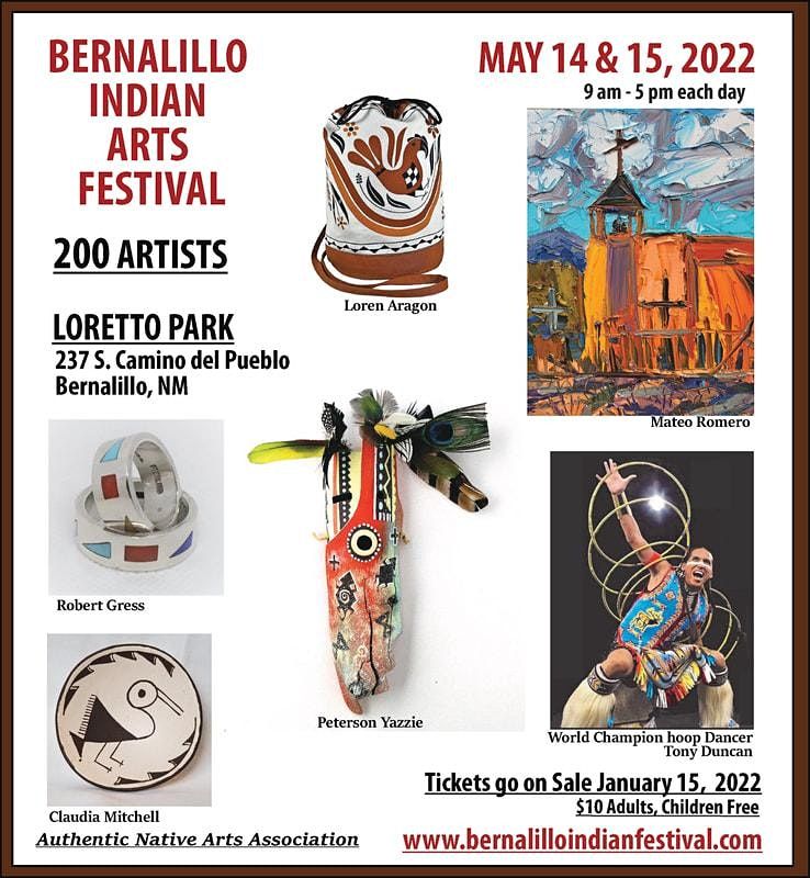 Bernalillo Indian Arts Festival May 14 | Loretto Park, Bernalillo, NM