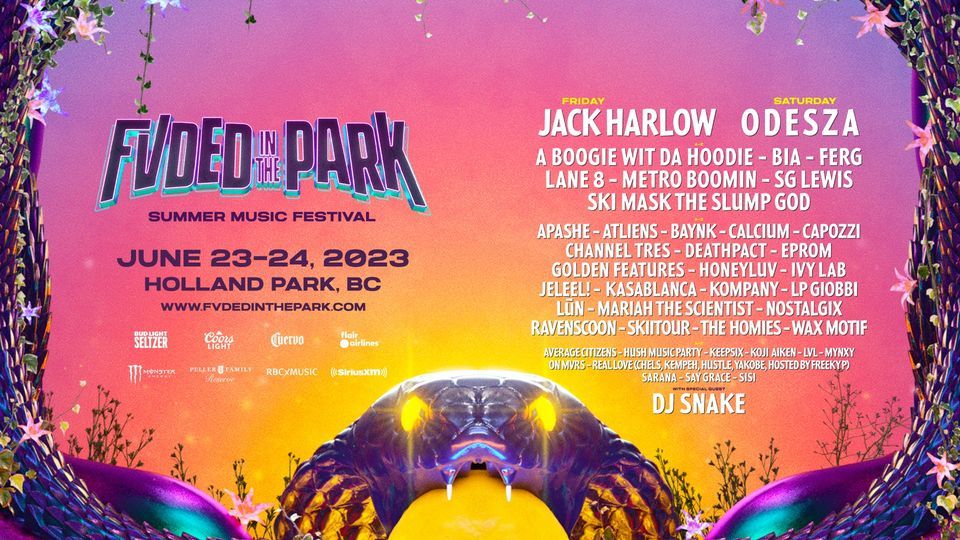 FVDED In The Park 2023 Holland Park FVDED In The Park, Surrey, BC