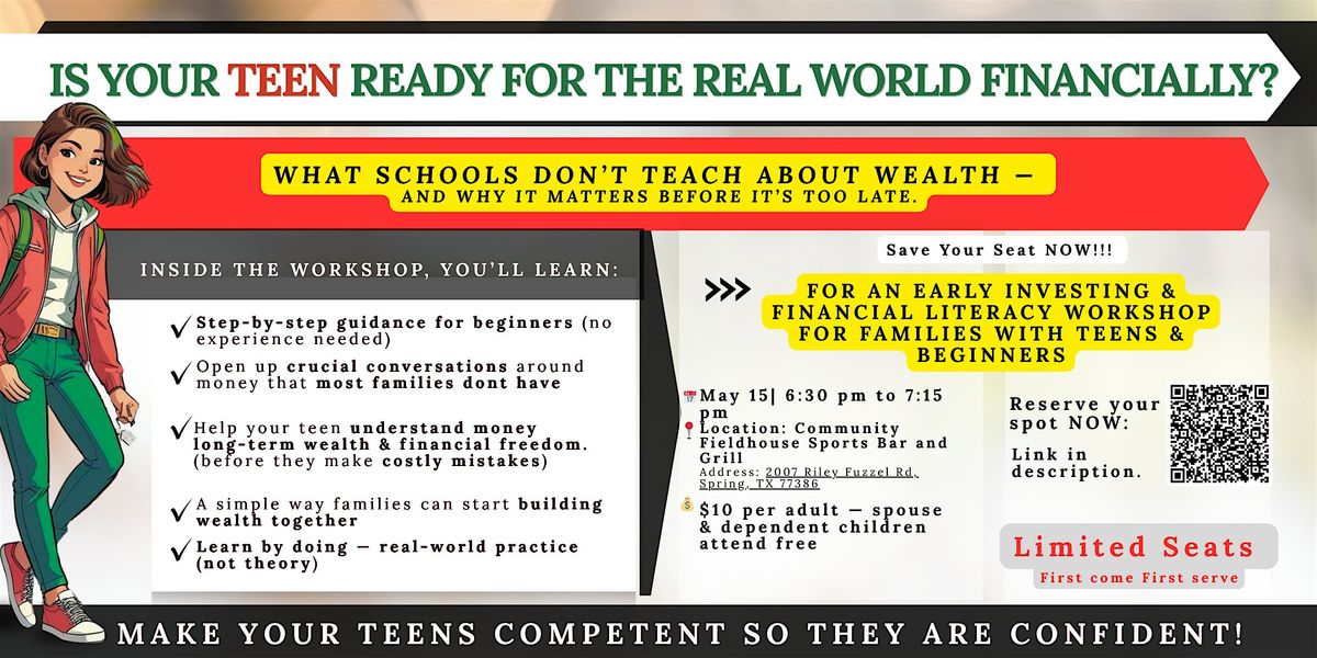 A Workshop for Beginners & Families Raising Wealth-Smart Teens