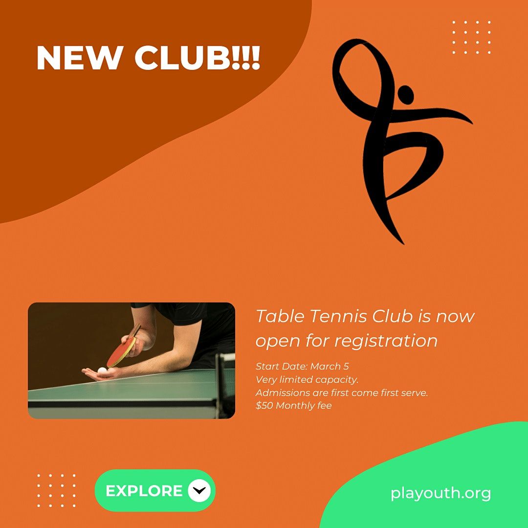 Table Tennis Club Turkish Cultural Center Ottawa March 3 to September 3