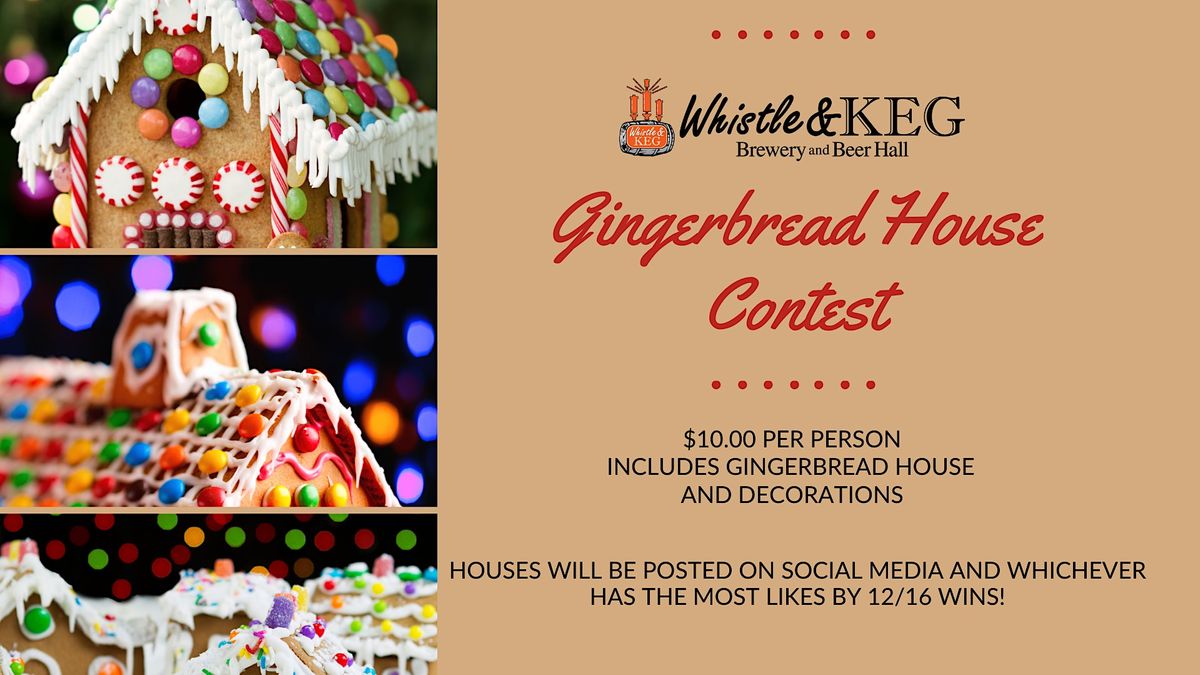 Gingerbread House Contest Whistle and Keg, Youngstown, OH December