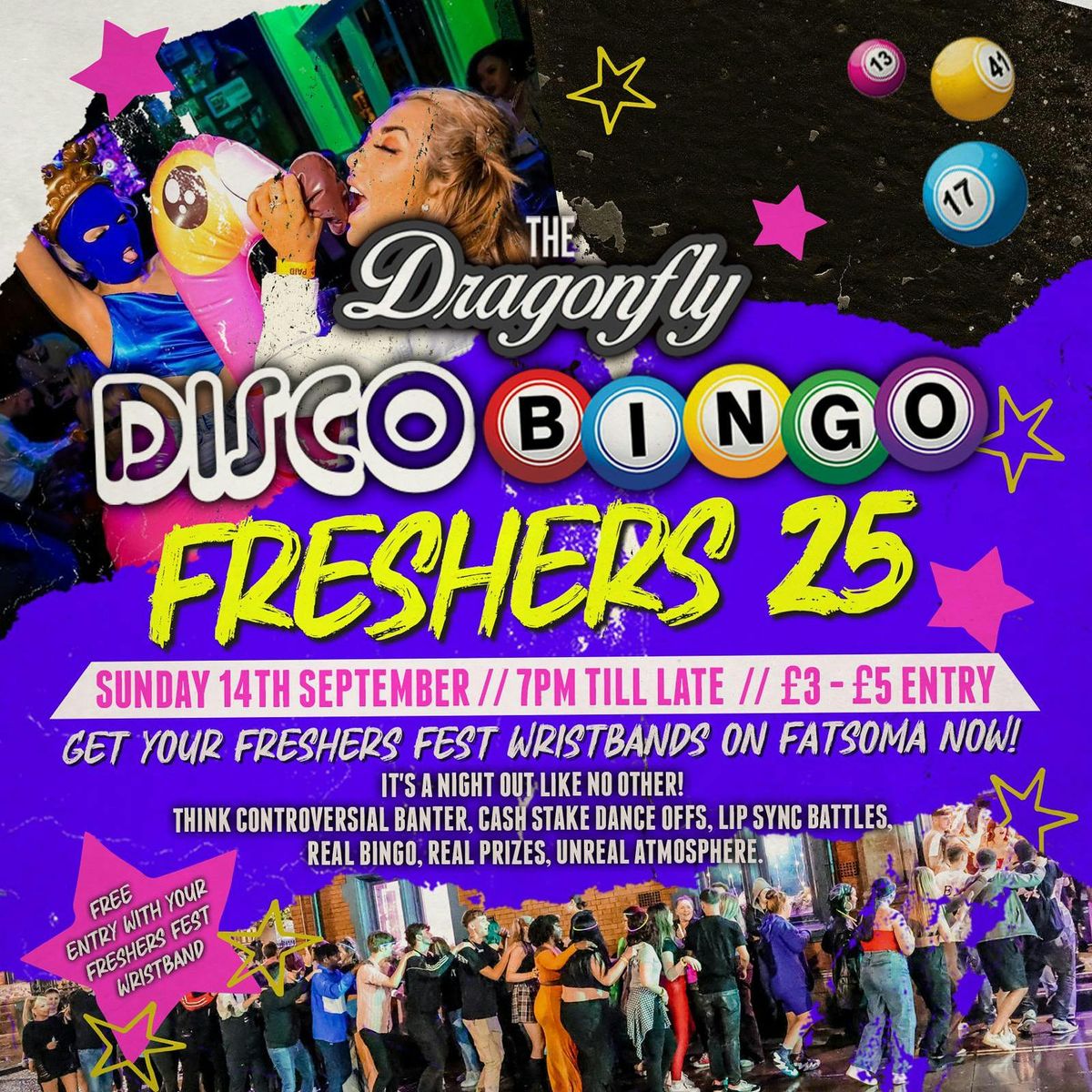 Disco Bingo Freshers vs Locals 2025 @ Dragonfly Bolton